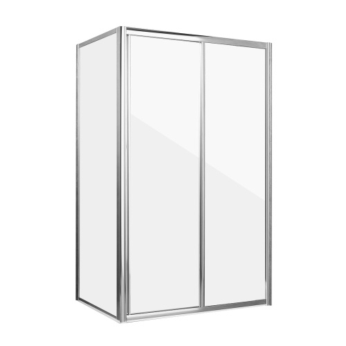 Душевой уголок Grossman Alba GR-1080Al 100х80 стекло прозрачное профиль хром глянцевый без поддона - фото 3